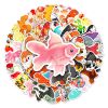 50pcs Goldfish Graffiti Stickers Waterproof Decorative Graffiti Stickers