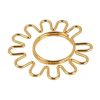 16 Pcs Golden Sunfllower Paper Clips Cute Flower Shaped Bookmarks Pins Metal Document Organizing Paper Clips Office Supplies