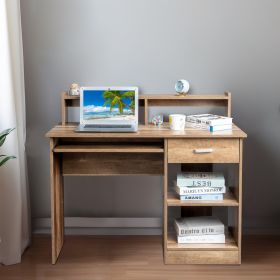 General Style Modern P2 15MM Chipboard Computer Desk Brown