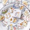 Boxed Stickers Make My Meow Self-Adhesive Stickers Painting Journal Album Articles Decoration Sealing Stickers Di