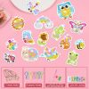 5D Diamond Painting Stickers Kits for Kids Arts and Crafts, Cartoon Stickers Stick Paint with Diamonds by Numbers, 15Pcs Cute Garden Animals Series, E