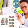 500pcs Cute Reward Stickers Roll with Word Motivational Stickers for School Teacher Kids Student Stationery Stickers Kids