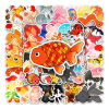 50pcs Goldfish Graffiti Stickers Waterproof Decorative Graffiti Stickers