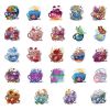 49Pcs Fresh Cartoon Tea Cup Series Graffiti Waterproof Stickers For Laptop PC Computer Mobile Smartphones Laptop Computer Desktop Cup