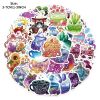 49Pcs Fresh Cartoon Tea Cup Series Graffiti Waterproof Stickers For Laptop PC Computer Mobile Smartphones Laptop Computer Desktop Cup