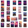 50 Pieces Of Sunset Scenery Stickers Romantic Personality Graffiti Stickers Self-adhesive Waterproof Mobile Phone Cup Suitcase Helmet Skateboard Ipad
