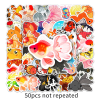 50pcs Goldfish Graffiti Stickers Waterproof Decorative Graffiti Stickers