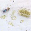 25 Pieces Binder Clips Arrow Shape Paper Clips Office Accessories Bookmarks