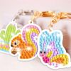 5D Diamond Painting Stickers Kits for Kids Arts and Crafts, Cartoon Stickers Stick Paint with Diamonds by Numbers, 15Pcs Cute Garden Animals Series, E