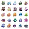 49Pcs Fresh Cartoon Tea Cup Series Graffiti Waterproof Stickers For Laptop PC Computer Mobile Smartphones Laptop Computer Desktop Cup
