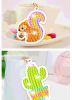 5D Diamond Painting Stickers Kits for Kids Arts and Crafts, Cartoon Stickers Stick Paint with Diamonds by Numbers, 15Pcs Cute Garden Animals Series, E