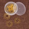 16 Pcs Golden Sunfllower Paper Clips Cute Flower Shaped Bookmarks Pins Metal Document Organizing Paper Clips Office Supplies