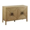 2-Door Accent Cabinet with Adjustable Shelves