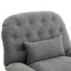 270 Degree Swivel Power Recliner with Voice Control, Bluetooth Music Player,USB Ports, Atmosphere Lamp, Hidden Arm Storage and Mobile Phone Holder for