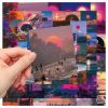 50 Pieces Of Sunset Scenery Stickers Romantic Personality Graffiti Stickers Self-adhesive Waterproof Mobile Phone Cup Suitcase Helmet Skateboard Ipad
