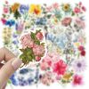 50pcs Ins Style Flowers Series Graffiti Waterproof Stickers DIY Creative Toys,DIY Decoration Materials