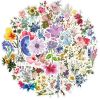 50pcs Ins Style Flowers Series Graffiti Waterproof Stickers DIY Creative Toys,DIY Decoration Materials