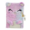 Girls Notebook Diary With Lock And Keys Cute Plush Cat Journal Notebook