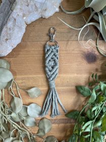DIY Macrame Keychain Kit (Color: Sage)