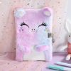 Girls Notebook Diary With Lock And Keys Cute Plush Cat Journal Notebook