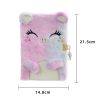Girls Notebook Diary With Lock And Keys Cute Plush Cat Journal Notebook