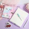 Girls Notebook Diary With Lock And Keys Cute Plush Cat Journal Notebook